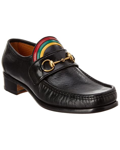 gucci rainbow horsebit leather loafers|Gucci harald horsebit platform loafer.